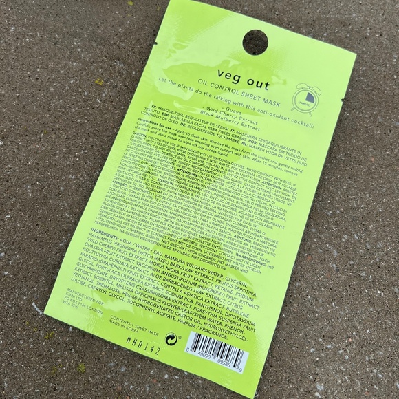 BRAND NEW 1 Pack Holler And Glow Veg Out Oil Control Sheet Mask 17ml - Picture 2 of 2
